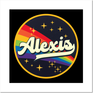 Alexis // Rainbow In Space Vintage Style Posters and Art